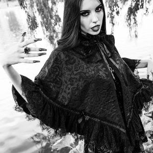 Dolls Kill Widow Black Cloak